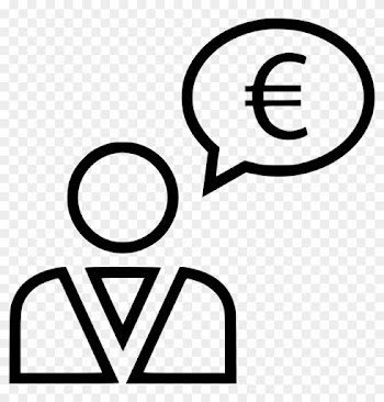 Business Man Talking Thinking Money Euro Currency Svg - Business Man Talking Thinking Money Euro Currency Svg