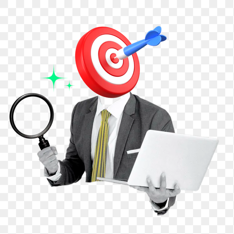 Business market targeting png sticker, | Free PNG - rawpixel