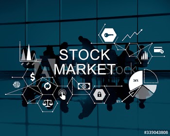 Business meeting about stock market