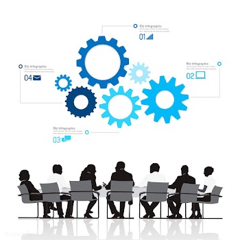 Business meeting about systems | Free stock vector - 394067