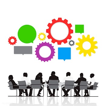 Business meeting about systems | Free stock vector - 394087
