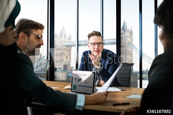 Business meeting in London