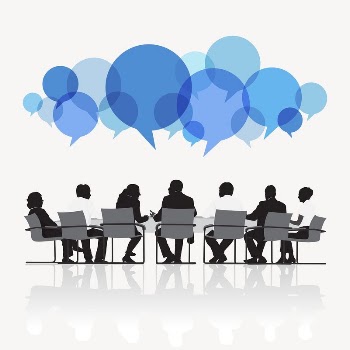 Business meeting silhouette sticker, team | Free PSD - rawpixel