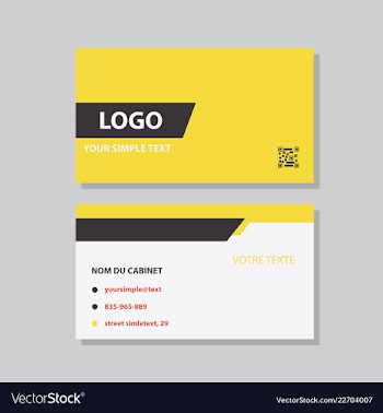 Business model name card luxury modern black vector image