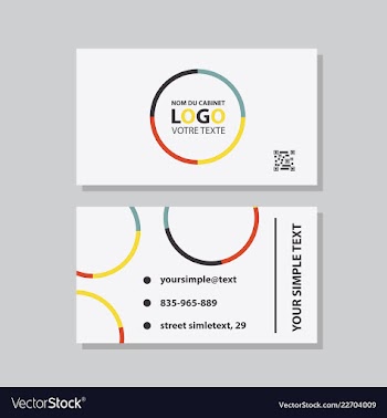 Business model name card luxury modern black vector image