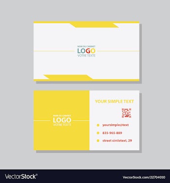 Business model name card luxury modern black vector image