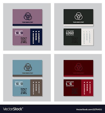 Business model name card luxury modern black vector image