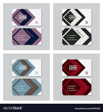 Business model name card luxury modern black vector image