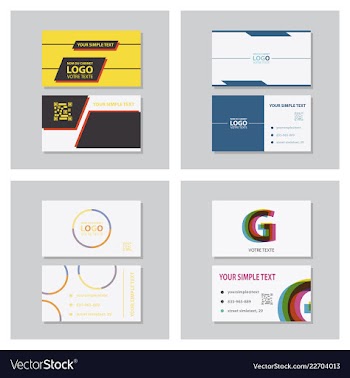 Business model name card luxury modern black vector image