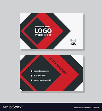 Business model name card luxury modern black vector image