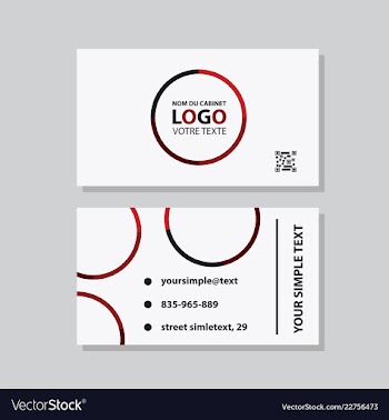 Business model name card luxury modern black vector image