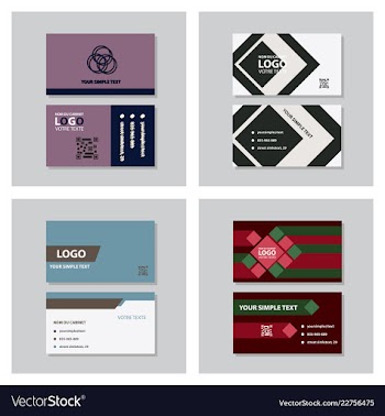 Business model name card luxury modern black vector image