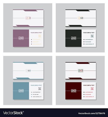 Business model name card luxury modern black vector image