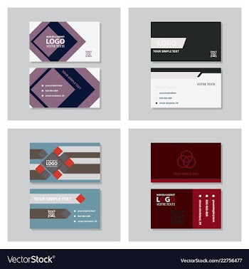 Business model name card luxury modern black vector image