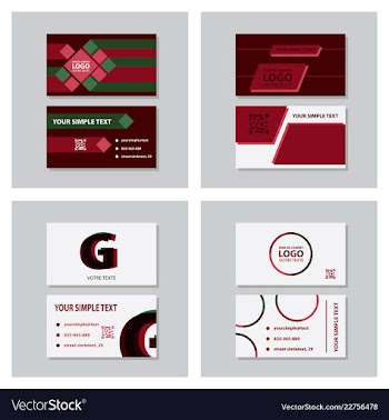 Business model name card luxury modern black vector image