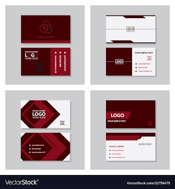 Business model name card luxury modern black vector image