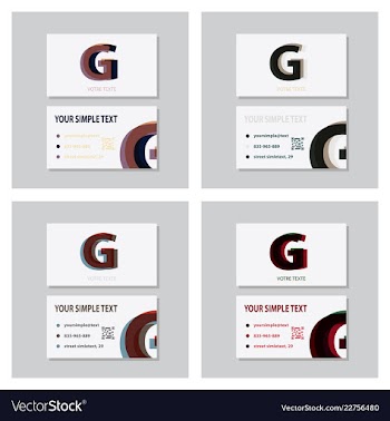 Business model name card luxury modern black vector image