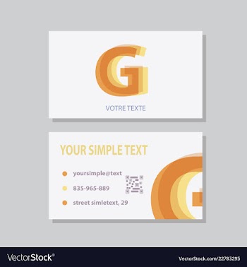 Business model name card luxury modern black vector image