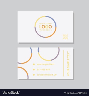 Business model name card luxury modern black vector image