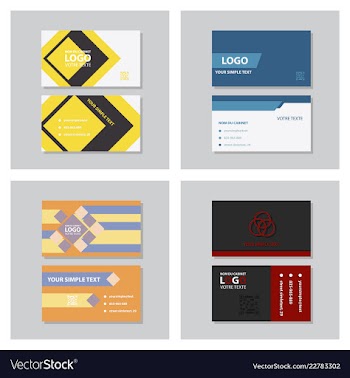 Business model name card luxury modern black vector image