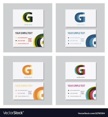 Business model name card luxury modern black vector image