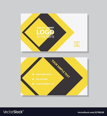 Business model name card luxury modern black vector image