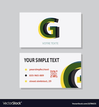 Business model name card luxury modern black vector image