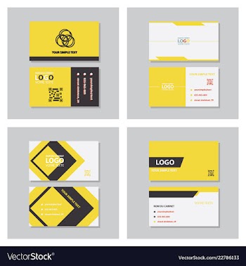 Business model name card luxury modern black vector image