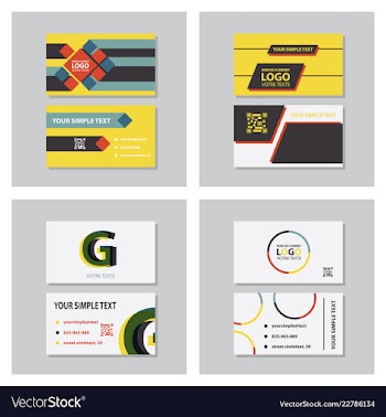 Business model name card luxury modern black vector image
