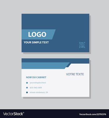 Business model name card luxury modern black vector image