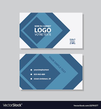 Business model name card luxury modern black vector image