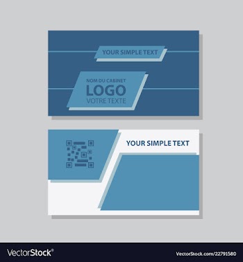 Business model name card luxury modern black vector image