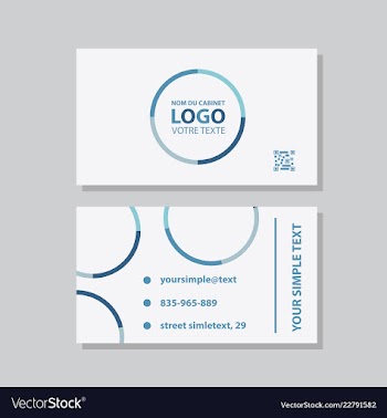 Business model name card luxury modern black vector image