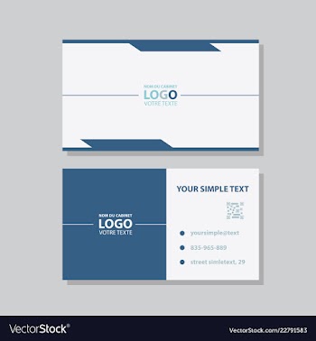 Business model name card luxury modern black vector image