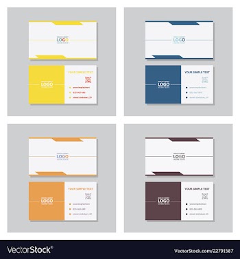Business model name card luxury modern black vector image