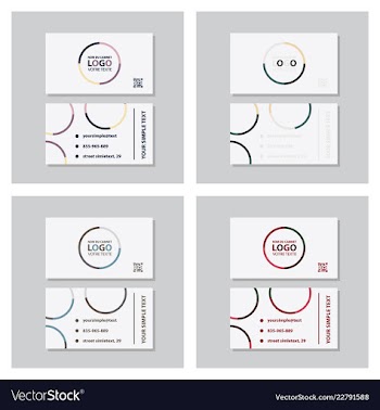Business model name card luxury modern black vector image