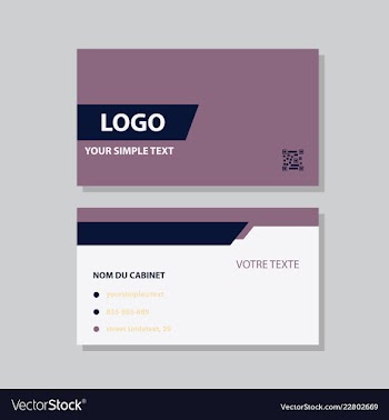 Business model name card luxury modern black vector image