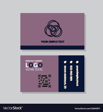 Business model name card luxury modern black vector image
