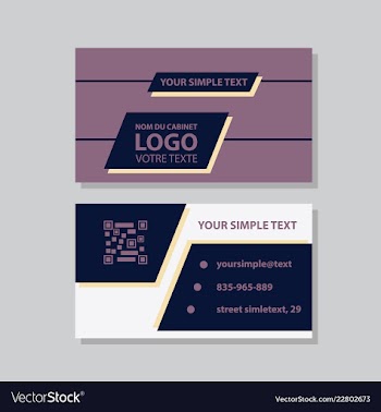 Business model name card luxury modern black vector image