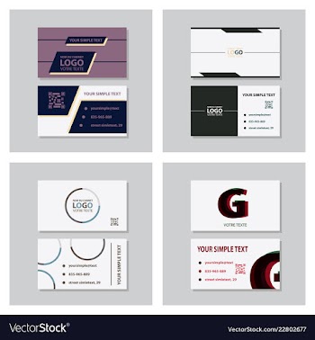 Business model name card luxury modern black vector image
