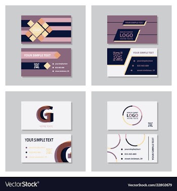 Business model name card luxury modern black vector image