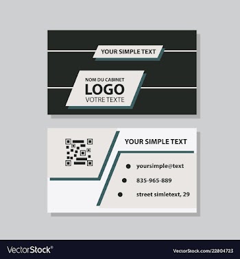 Business model name card luxury modern black vector image