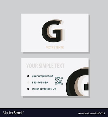 Business model name card luxury modern black vector image