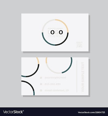 Business model name card luxury modern black vector image
