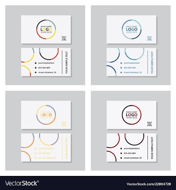 Business model name card luxury modern black vector image
