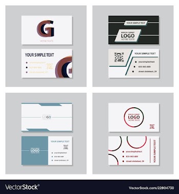 Business model name card luxury modern black vector image