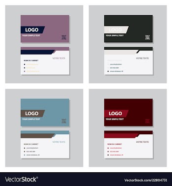 Business model name card luxury modern black vector image