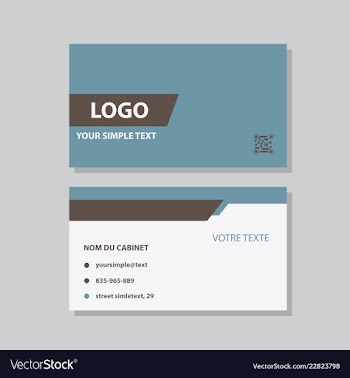 Business model name card luxury modern black vector image