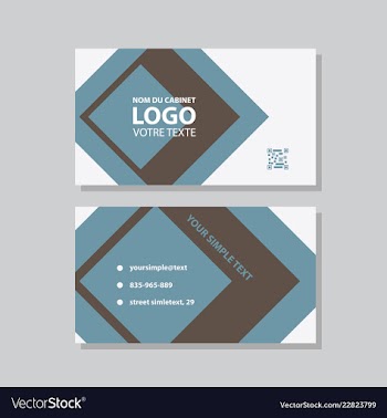 Business model name card luxury modern black vector image