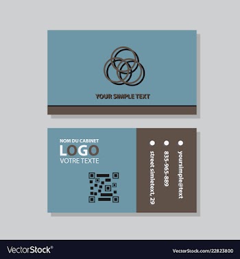 Business model name card luxury modern black vector image